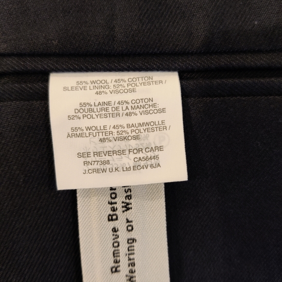 J.Crew Ludlow Unstructured Navy Blazer BNWT - Picture 5 of 8